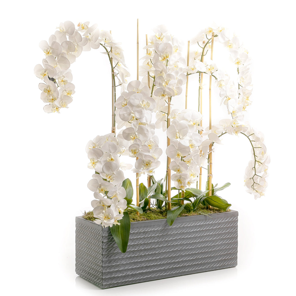 Artificial orchid vase (6987976245413)