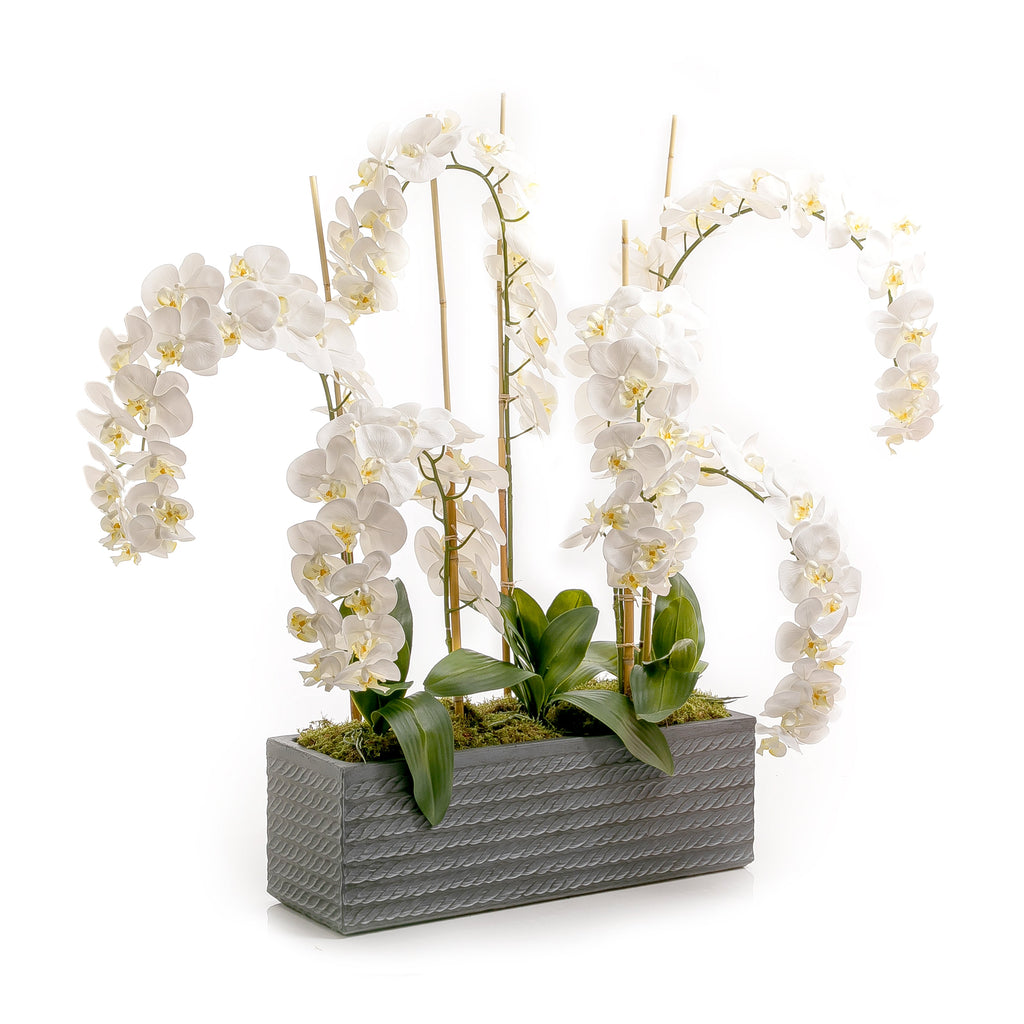 Artificial orchid vase (6987976802469)