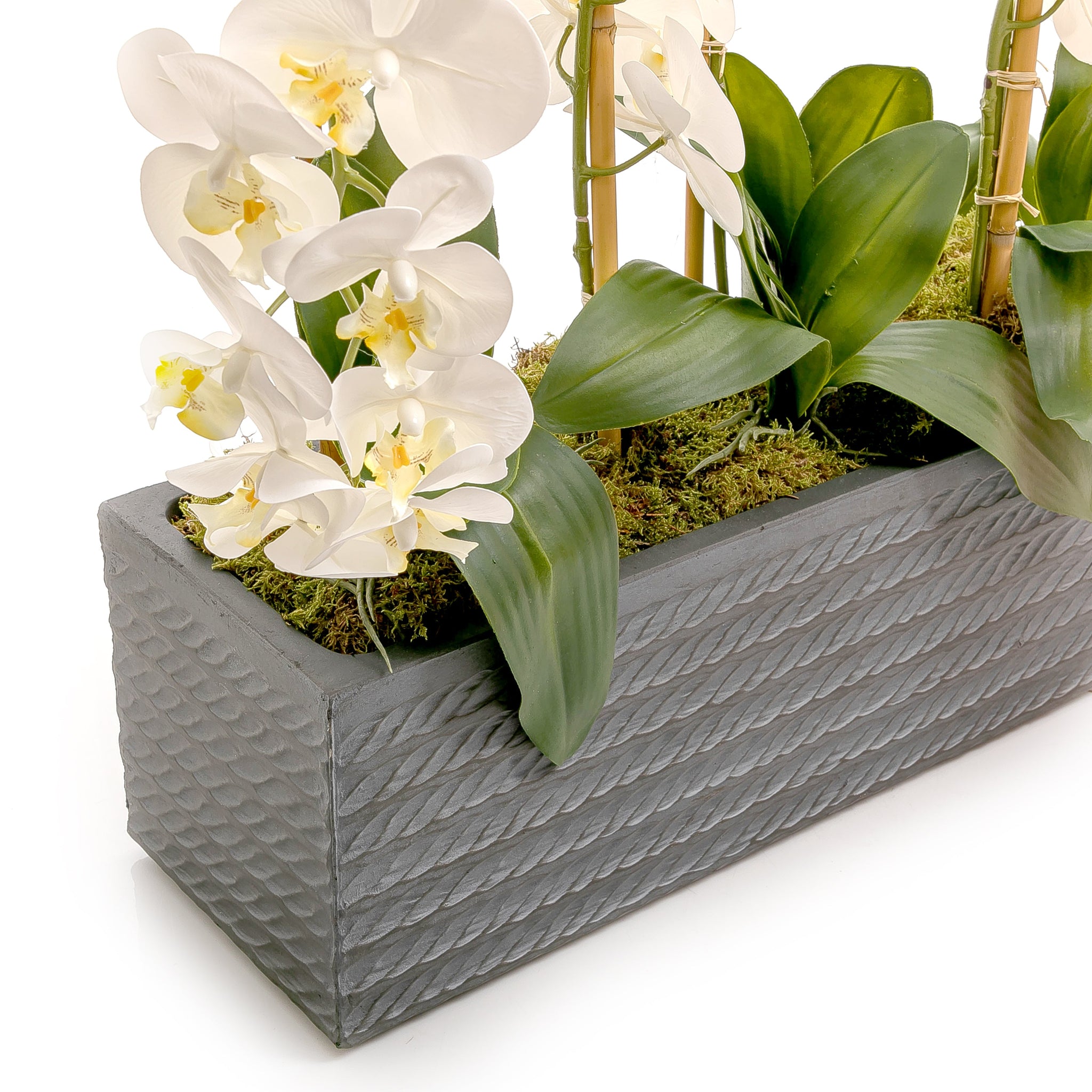 Artificial orchid vase (6987976802469)